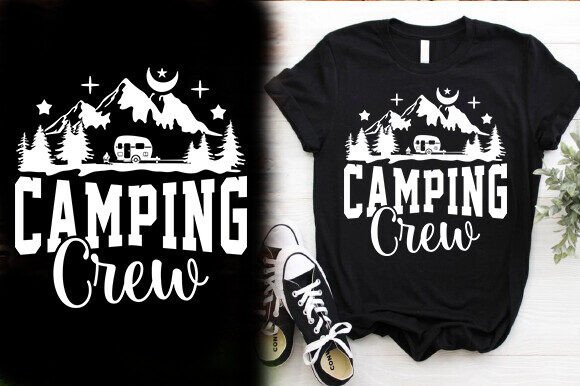 Camping Crew Vector T-Shirt Design Review